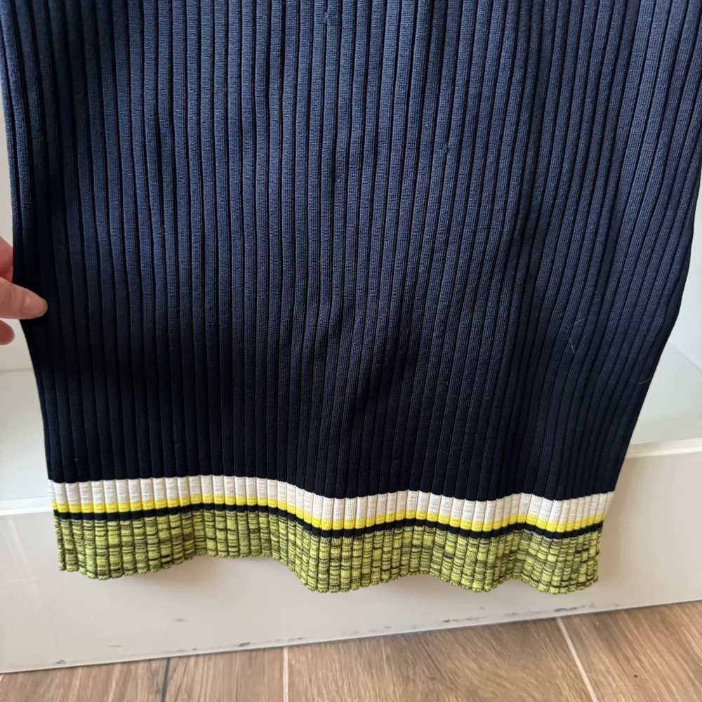 RAG AND BONE Sheridan Knitted Dress In Navy - Picture 4 of 7